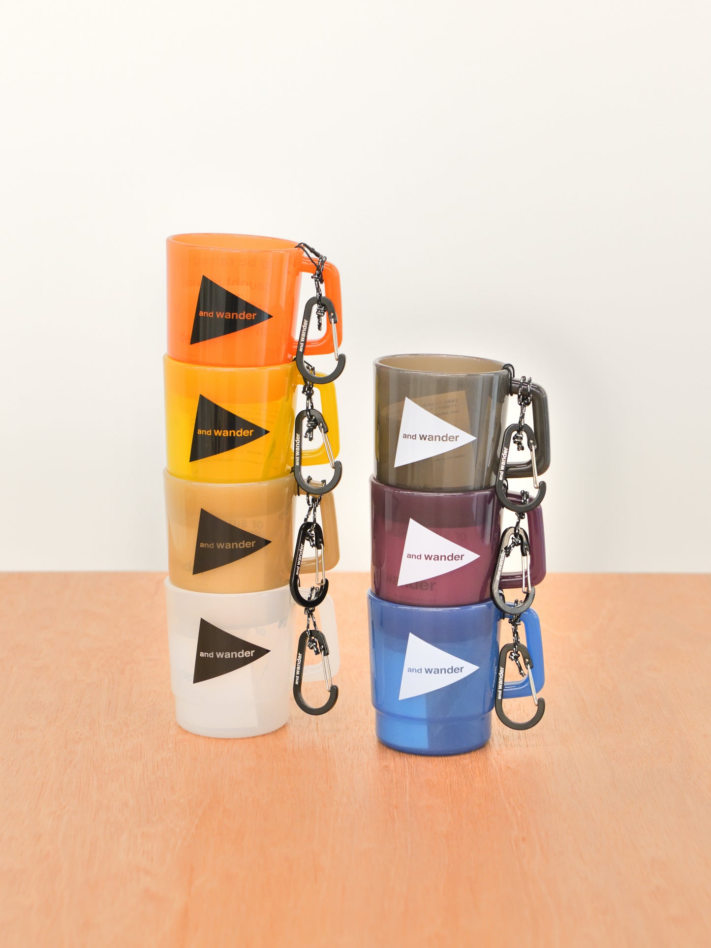 and wander アンドワンダー logo PP mug 574-4987701 マグカップ アウトドア 快適 オフホワイト offwhite チャコール charcoal オレンジ orange イエロー yellow ベージュ beige ブラック black パープル purple ブルー blue フェス 夏 日本 名古屋 セレクトショップ THIRD PLACE サードプレイス 名古屋 愛知県 東海 セレクトショップ THIRD PLACE サードプレイス