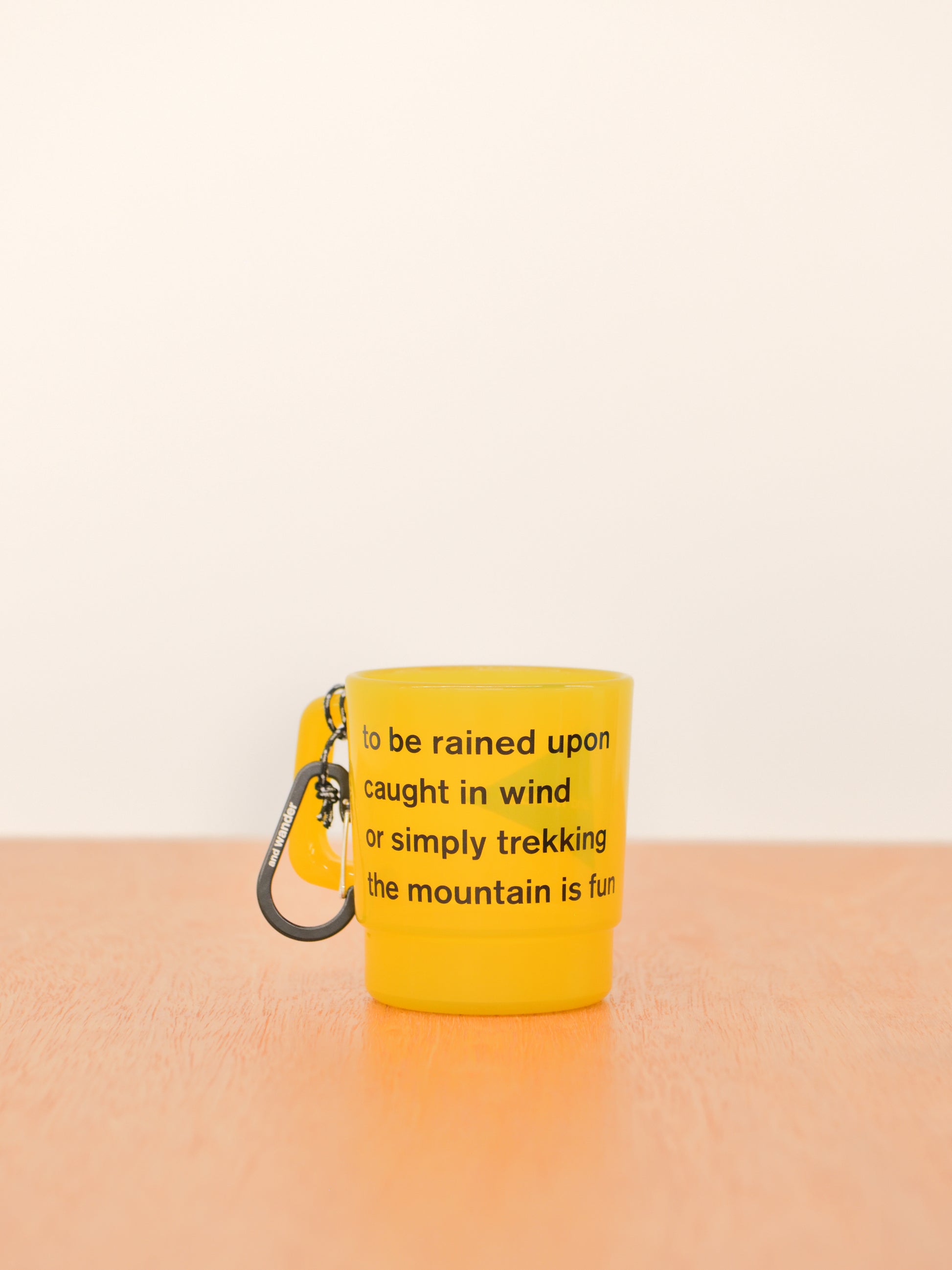 and wander アンドワンダー logo PP mug 574-4987701 マグカップ アウトドア 快適 オフホワイト offwhite チャコール charcoal オレンジ orange イエロー yellow ベージュ beige ブラック black パープル purple ブルー blue フェス 夏 日本 名古屋 セレクトショップ THIRD PLACE サードプレイス 名古屋 愛知県 東海 セレクトショップ THIRD PLACE サードプレイス