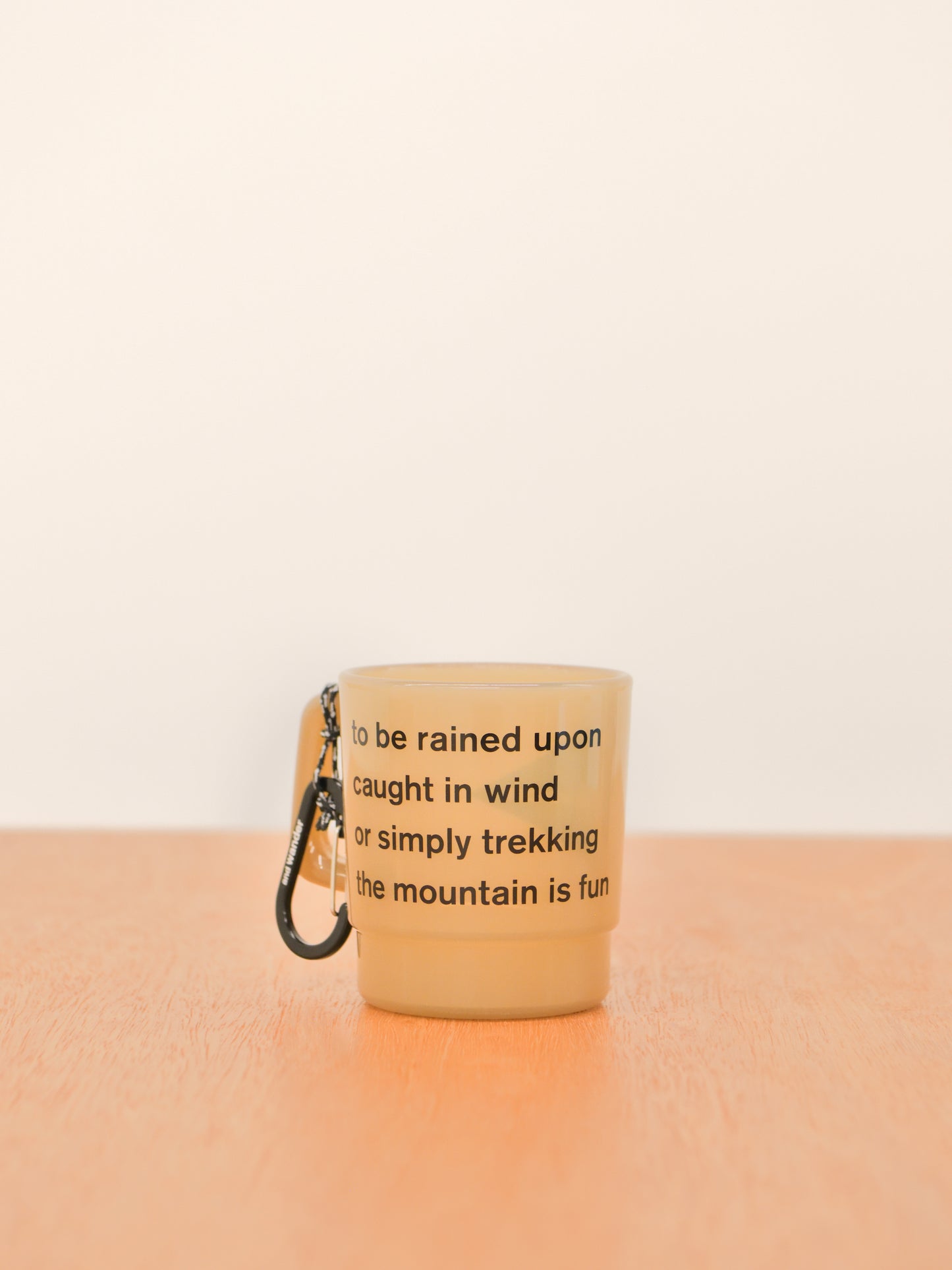 and wander アンドワンダー logo PP mug 574-4987701 マグカップ アウトドア 快適 オフホワイト offwhite チャコール charcoal オレンジ orange イエロー yellow ベージュ beige ブラック black パープル purple ブルー blue フェス 夏 日本 名古屋 セレクトショップ THIRD PLACE サードプレイス 名古屋 愛知県 東海 セレクトショップ THIRD PLACE サードプレイス
