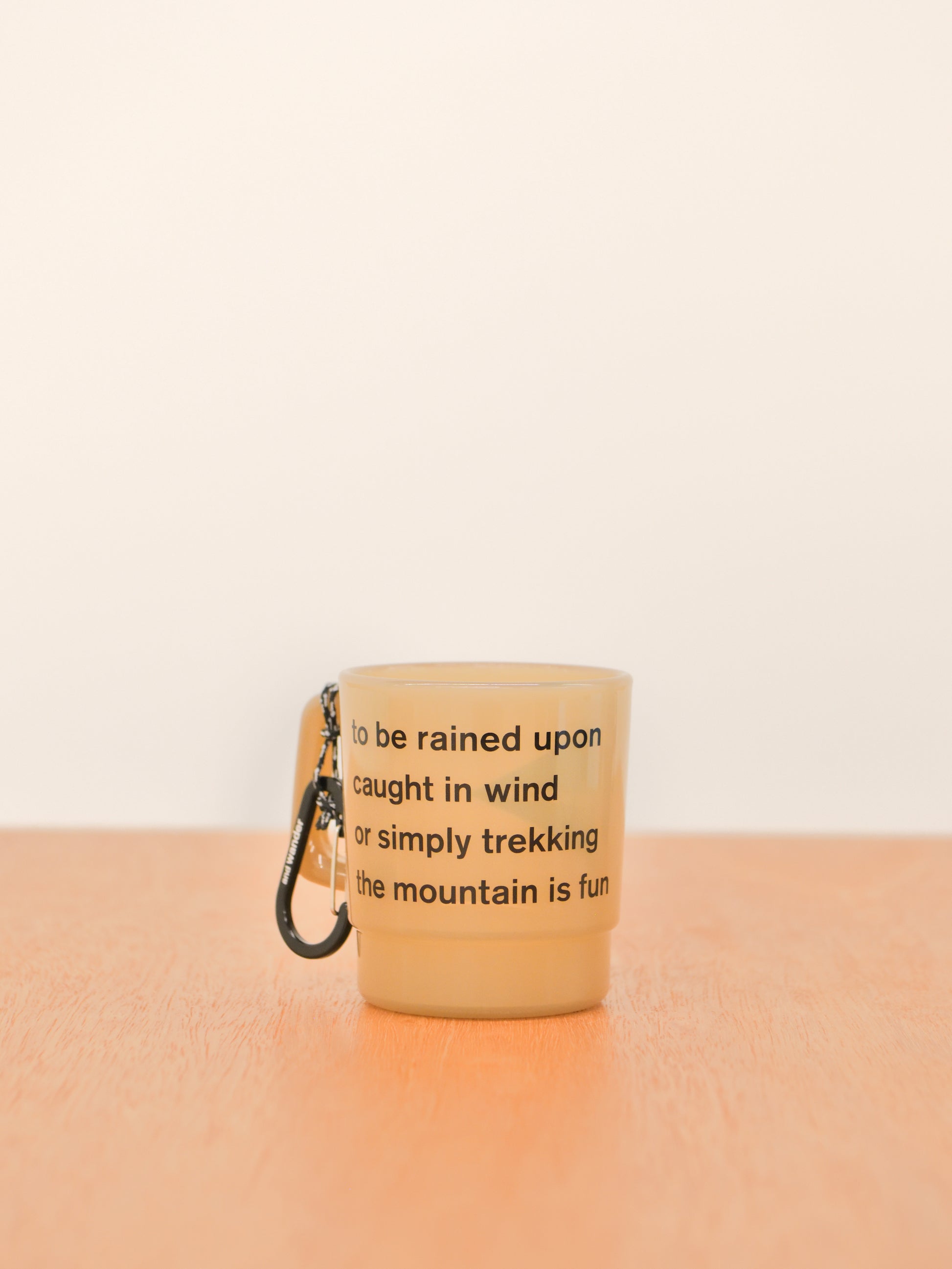 and wander アンドワンダー logo PP mug 574-4987701 マグカップ アウトドア 快適 オフホワイト offwhite チャコール charcoal オレンジ orange イエロー yellow ベージュ beige ブラック black パープル purple ブルー blue フェス 夏 日本 名古屋 セレクトショップ THIRD PLACE サードプレイス 名古屋 愛知県 東海 セレクトショップ THIRD PLACE サードプレイス