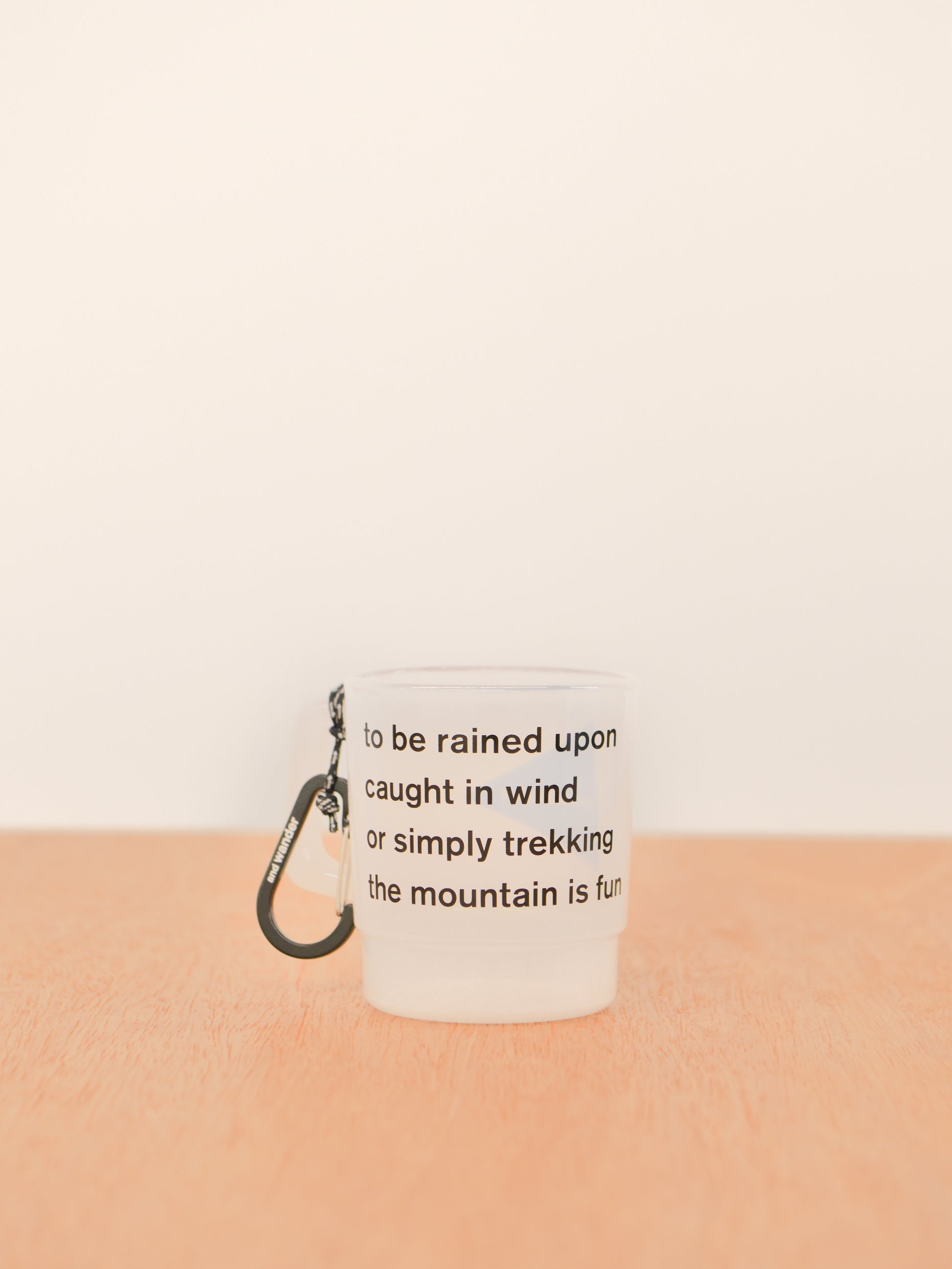 and wander アンドワンダー logo PP mug 574-4987701 マグカップ アウトドア 快適 オフホワイト offwhite チャコール charcoal オレンジ orange イエロー yellow ベージュ beige ブラック black パープル purple ブルー blue フェス 夏 日本 名古屋 セレクトショップ THIRD PLACE サードプレイス 名古屋 愛知県 東海 セレクトショップ THIRD PLACE サードプレイス