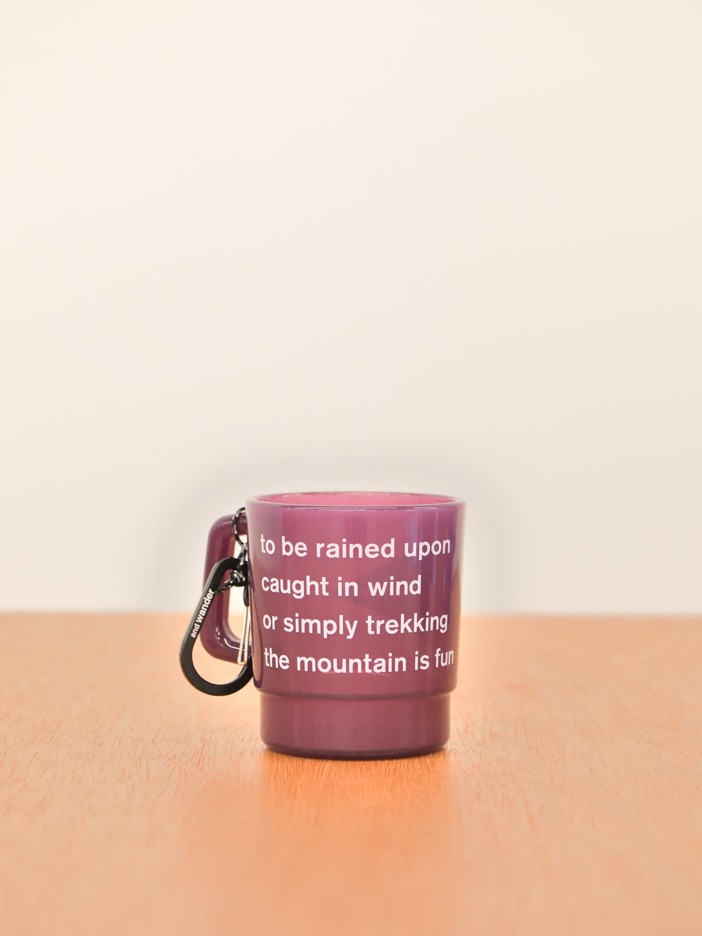 and wander アンドワンダー logo PP mug 574-4987701 マグカップ アウトドア 快適 オフホワイト offwhite チャコール charcoal オレンジ orange イエロー yellow ベージュ beige ブラック black パープル purple ブルー blue フェス 夏 日本 名古屋 セレクトショップ THIRD PLACE サードプレイス 名古屋 愛知県 東海 セレクトショップ THIRD PLACE サードプレイス