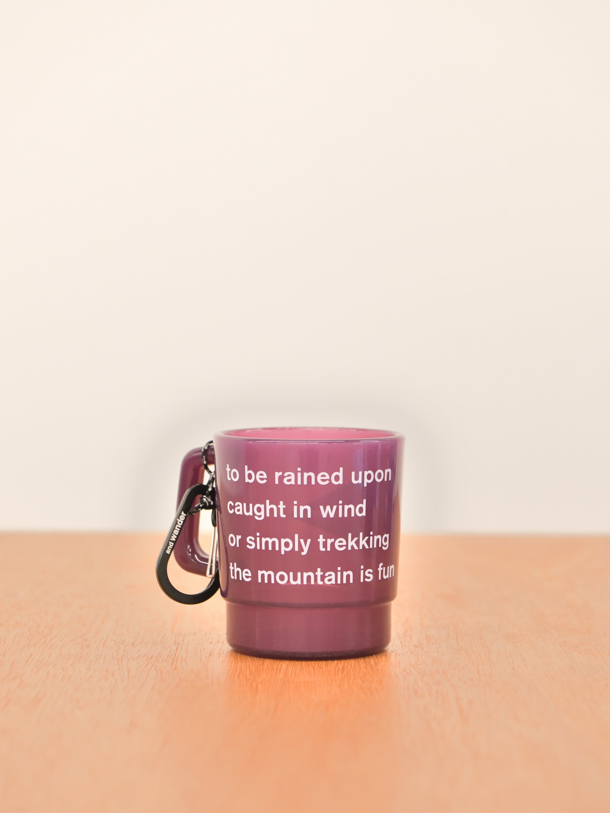 and wander アンドワンダー logo PP mug 574-4987701 マグカップ アウトドア 快適 オフホワイト offwhite チャコール charcoal オレンジ orange イエロー yellow ベージュ beige ブラック black パープル purple ブルー blue フェス 夏 日本 名古屋 セレクトショップ THIRD PLACE サードプレイス 名古屋 愛知県 東海 セレクトショップ THIRD PLACE サードプレイス