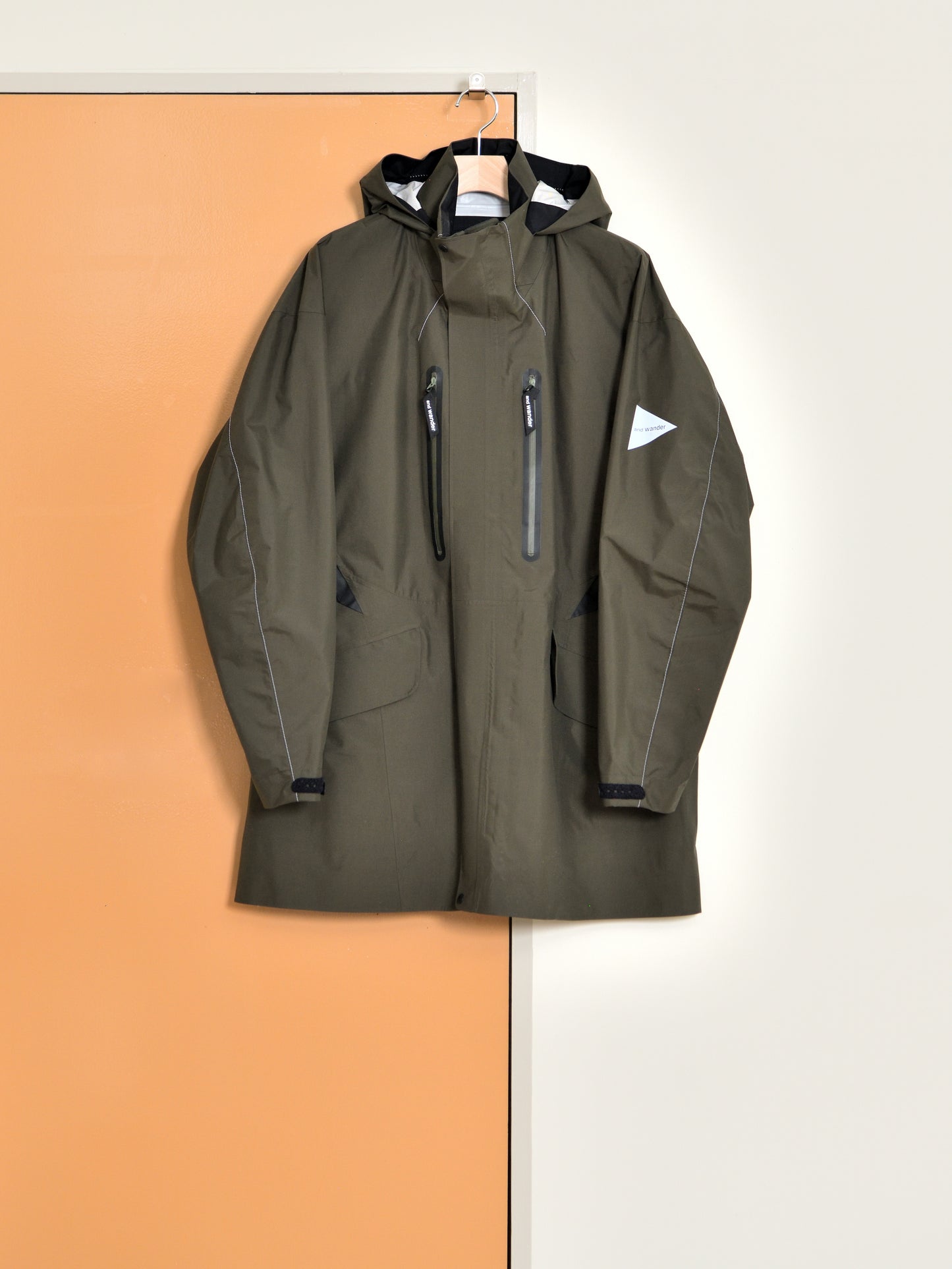 and wander アンドワンダー 574-5211004 3rain proof coat コート 撥水 ミドル丈 名古屋 愛知 セレクトショップ THIRD PLACE サードプレイス