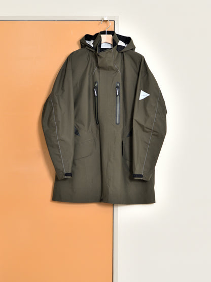 and wander アンドワンダー 574-5211004 3rain proof coat コート 撥水 ミドル丈 名古屋 愛知 セレクトショップ THIRD PLACE サードプレイス