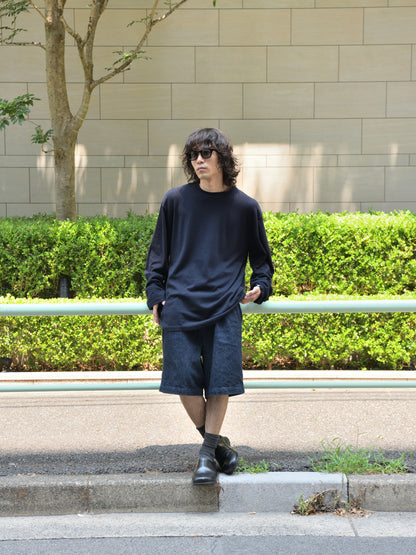 extreme cashmere エクストリームカシミヤ rock カシミヤロンT  NAVY ネイビー 26AW 日本取り扱い 名古屋 丸の内 セレクトショップ THIRD PLACE サードプレイス