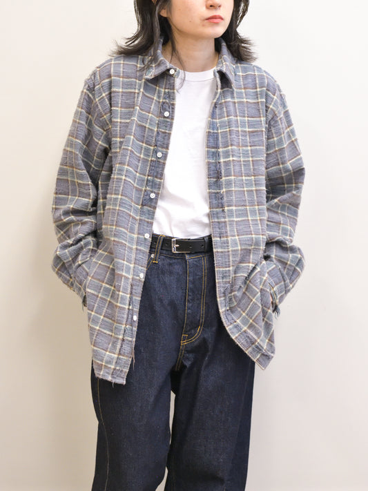 ISSUETHINGS イシューシングス type127 127-c-04 COTTON コットン シャツ ネルシャツ GREEN チェック 26AW 愛知県 名古屋 丸の内 ユニセックス セレクトショップ THIRD PLACE サードプレイス