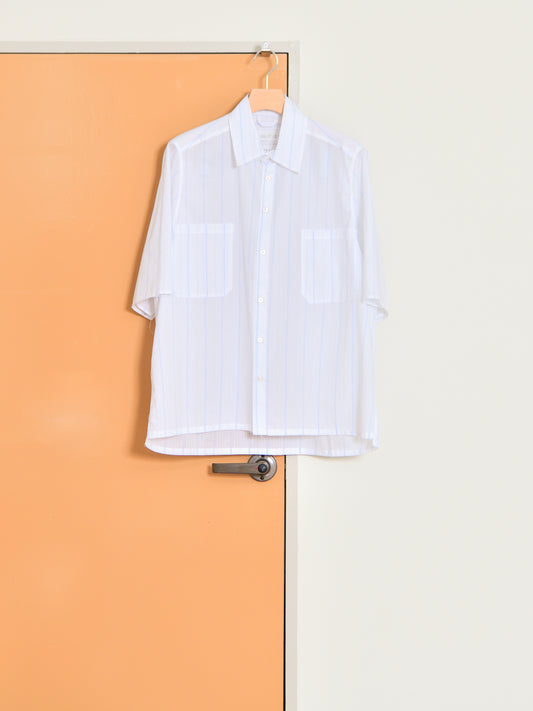 CAMIEL FORTGENS カミエルフォートヘンス BOXY SHIRT CF.21.04.01.02 ストライプ コットン オランダ 夏 春 秋 ベージュ ナチュラル 愛知県 名古屋 丸の内 セレクトショップ THIRD PLACE サードプレイス