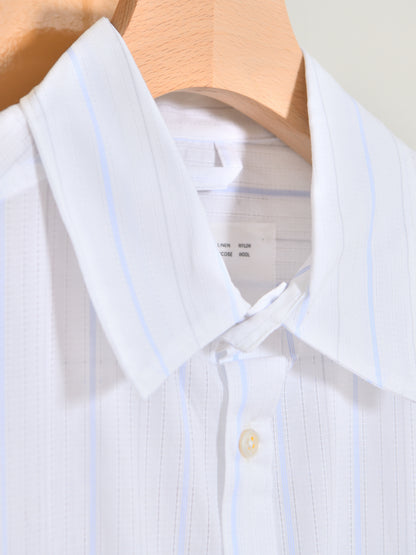 CAMIEL FORTGENS カミエルフォートヘンス BOXY SHIRT CF.21.04.01.02 ストライプ コットン オランダ 夏 春 秋 ベージュ ナチュラル 愛知県 名古屋 丸の内 セレクトショップ THIRD PLACE サードプレイス