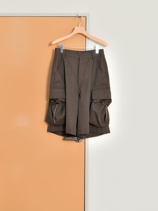 refomed リフォメッド KINCHAKU WOOL TRUNKS REPT-064 ウール ショーツ ブラウン 夏 春 秋 ベージュ ナチュラル 愛知県 名古屋 丸の内 セレクトショップ THIRD PLACE サードプレイス