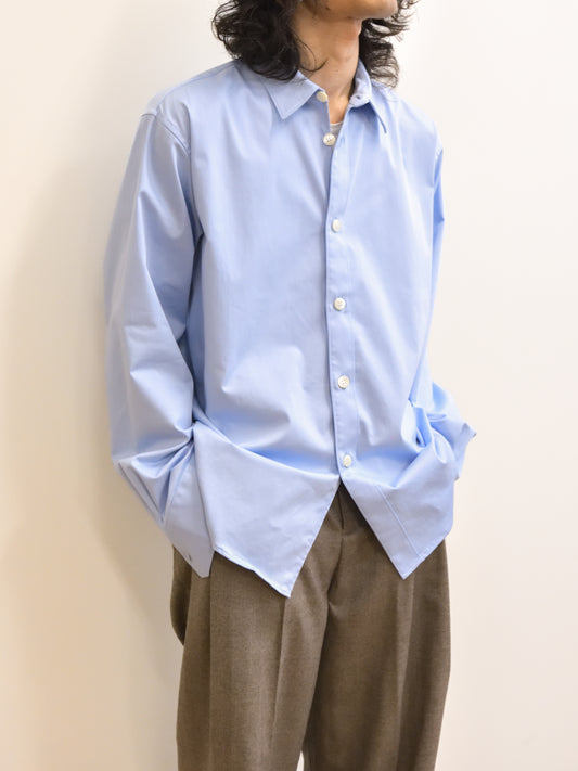 WELL ウェル WT26XX04 BLUE ブルー サックス シャツ Shirt 26AW 愛知県 名古屋 丸の内 セレクトショップ THIRD PLACE サードプレイス