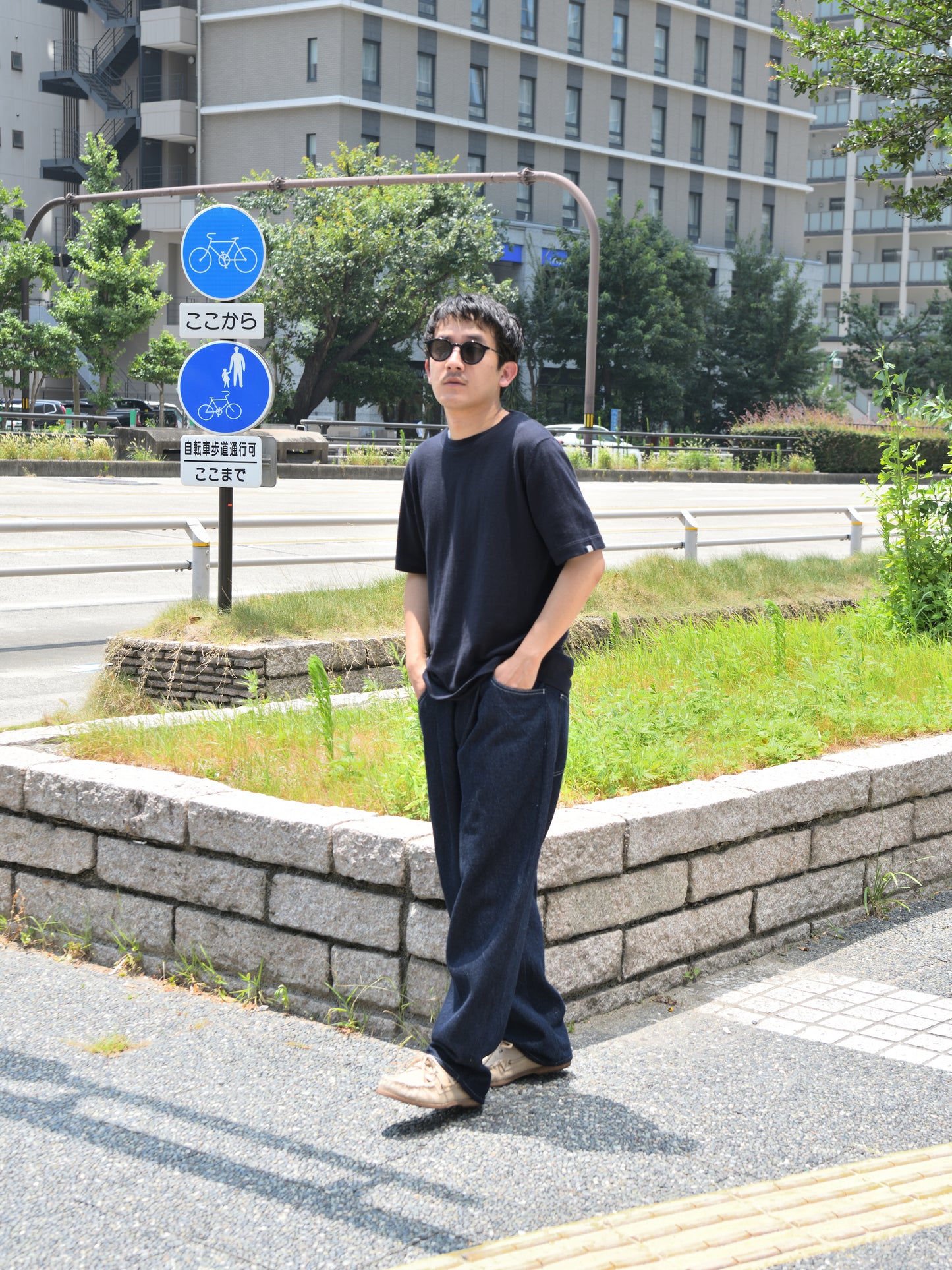 extreme cashmere エクストリームカシミヤ james n.394 NAVY ネイビー カシミヤ コットン ユニセックス オランダ 26AW 日本取り扱い 名古屋 丸の内 セレクトショップ THIRD PLACE サードプレイス