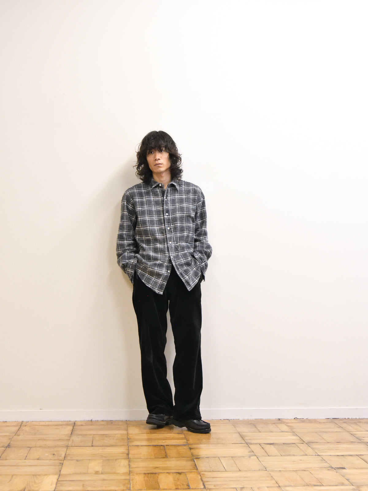 ISSUETHINGS イシューシングス type127 127-c-04 COTTON コットン シャツ ネルシャツ GRAY チェック 26AW 愛知県 名古屋 丸の内 ユニセックス セレクトショップ THIRD PLACE サードプレイス