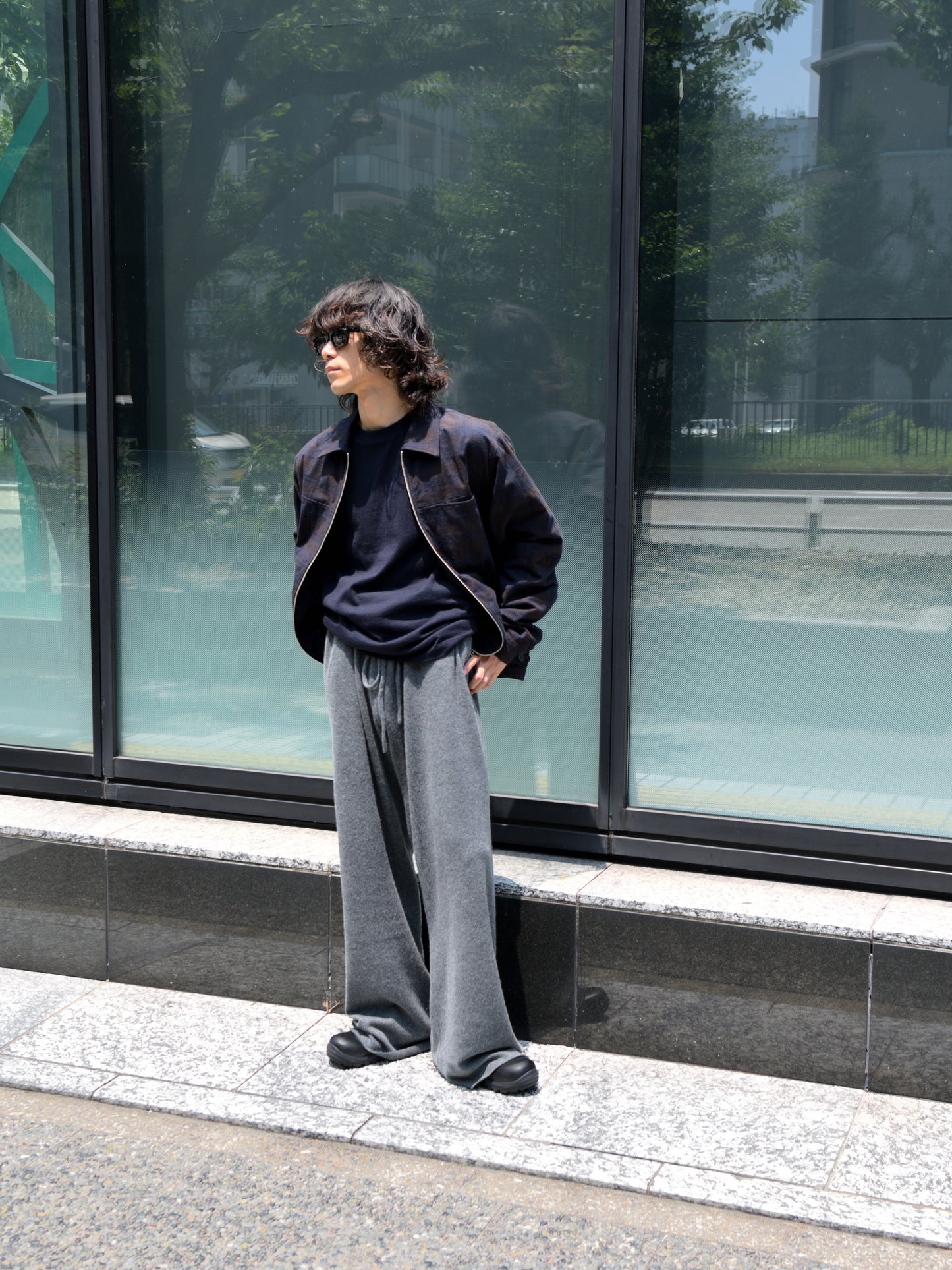 extreme cashmere エクストリームカシミヤ james n.394 NAVY ネイビー カシミヤ コットン ユニセックス オランダ 26AW 日本取り扱い 名古屋 丸の内 セレクトショップ THIRD PLACE サードプレイス
