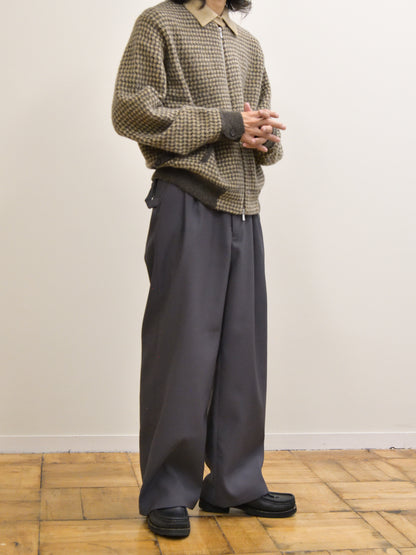 MEIAS メイアス WOOL JQ HARRINGTON KNIT JK BROWN ブラウン WECD-6A17 WOOL ウール ハリントンジャケット ユニセックス 26AW 愛知県 名古屋 丸の内 セレクトショップ THIRD PLACE サードプレイス