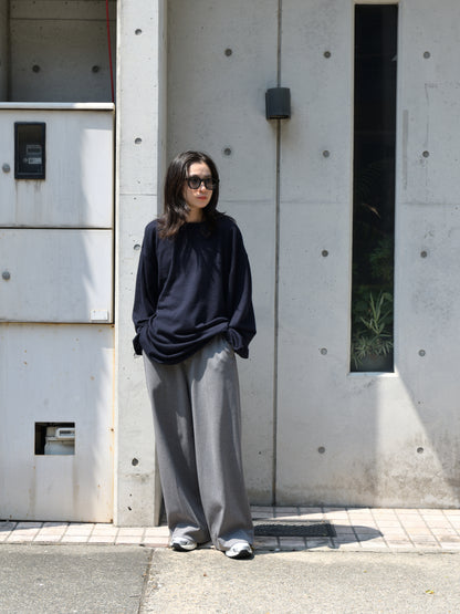 extreme cashmere エクストリームカシミヤ rock カシミヤロンT  NAVY ネイビー 26AW 日本取り扱い 名古屋 丸の内 セレクトショップ THIRD PLACE サードプレイス