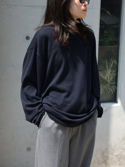 extreme cashmere エクストリームカシミヤ rock カシミヤロンT  NAVY ネイビー 26AW 日本取り扱い 名古屋 丸の内 セレクトショップ THIRD PLACE サードプレイス