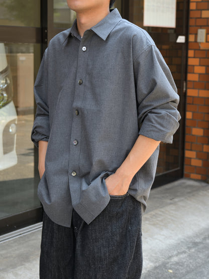 WELL ウェル WT26XX04 グレー チャコール GRAY CHARCOAL シャツ Shirt 26AW 愛知県 名古屋 丸の内 セレクトショップ THIRD PLACE サードプレイス