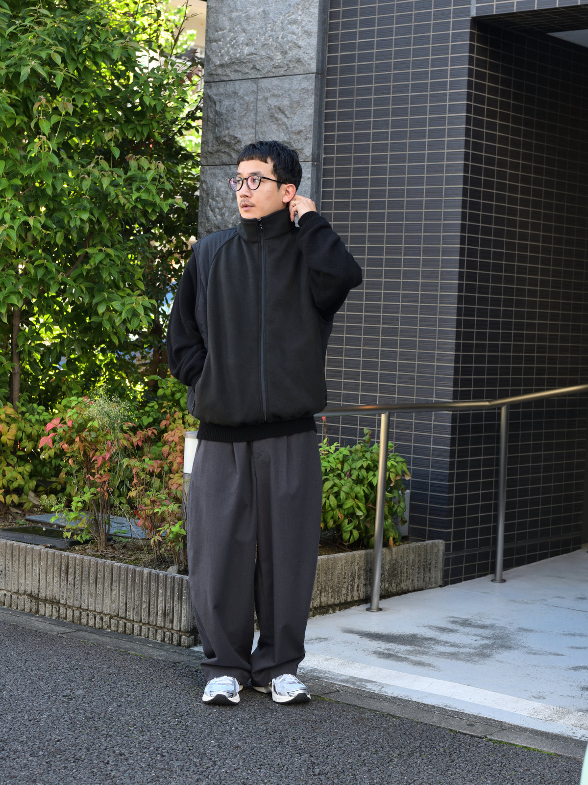 Antwort アントワート FLEECE VEST ANT-JK019 GRAY グレー BLACK ブラック レーヨン ポリエステル 26AW 愛知県 名古屋 丸の内 セレクトショップ THIRD PLACE サードプレイス