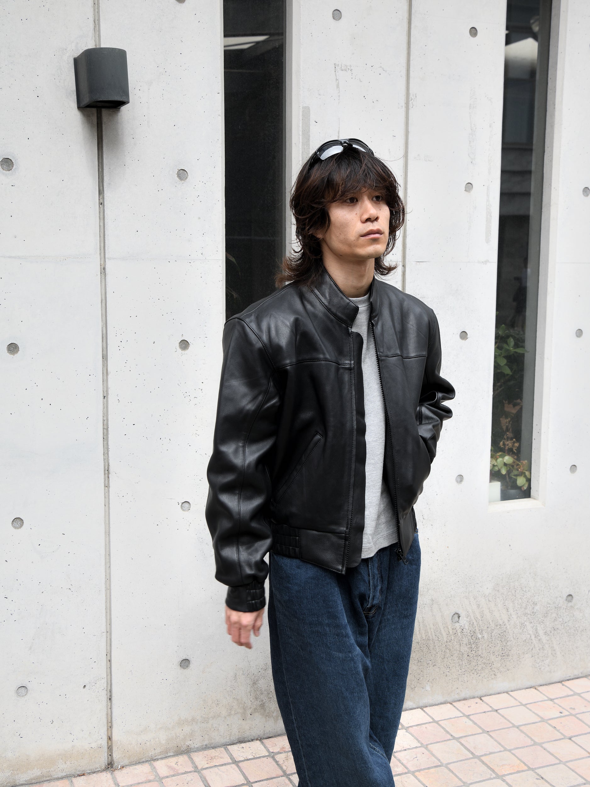 SUNFLOWER サンフラワー POLO BIKER JACKET 6044 レザージャケット ラムレザー 日本 名古屋 セレクトショップ THIRD PLACE サードプレイス 名古屋 愛知県 東海 セレクトショップ THIRD PLACE サードプレイス