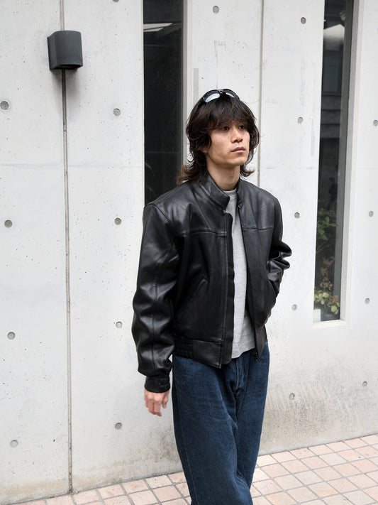 SUNFLOWER サンフラワー POLO BIKER JACKET 6044 レザージャケット ラムレザー 日本 名古屋 セレクトショップ THIRD PLACE サードプレイス 名古屋 愛知県 東海 セレクトショップ THIRD PLACE サードプレイス