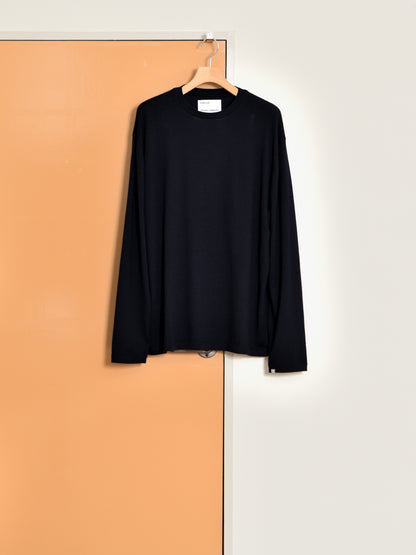 extreme cashmere エクストリームカシミヤ rock カシミヤロンT  NAVY ネイビー 26AW 日本取り扱い 名古屋 丸の内 セレクトショップ THIRD PLACE サードプレイス