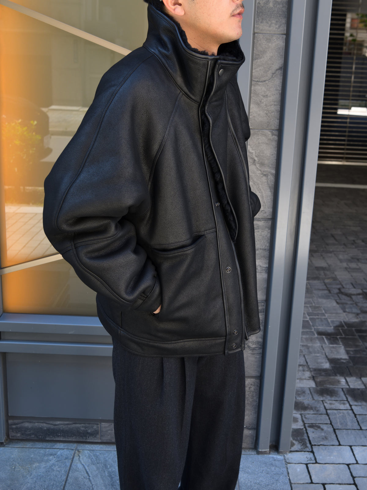 Antwort アントワート MERINO MOUTON JACKET ANT-JK011 GRAY グレー BLACK ブラック シープレザー ムートン 26AW 愛知県 名古屋 丸の内 セレクトショップ THIRD PLACE サードプレイス