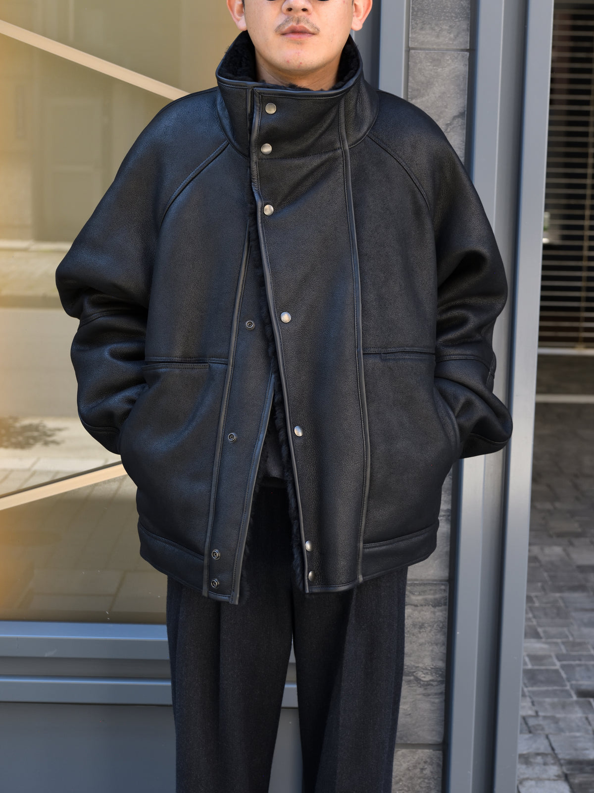Antwort アントワート MERINO MOUTON JACKET ANT-JK011 GRAY グレー BLACK ブラック シープレザー ムートン 26AW 愛知県 名古屋 丸の内 セレクトショップ THIRD PLACE サードプレイス