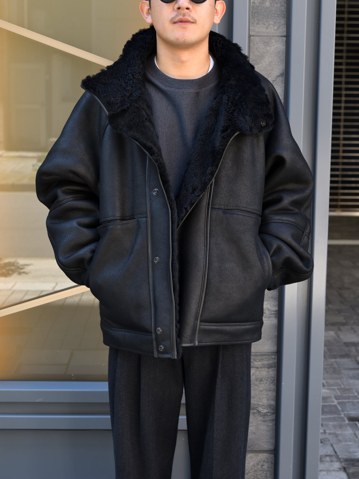 Antwort アントワート MERINO MOUTON JACKET ANT-JK011 GRAY グレー BLACK ブラック シープレザー ムートン 26AW 愛知県 名古屋 丸の内 セレクトショップ THIRD PLACE サードプレイス