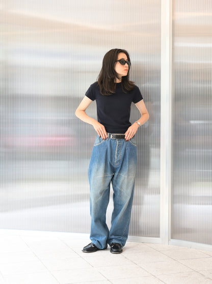 extreme cashmere エクストリームカシミヤ america n.292 NAVY ネイビー カシミヤ コットン ユニセックス オランダ 26AW 日本取り扱い 名古屋 丸の内 セレクトショップ THIRD PLACE サードプレイス