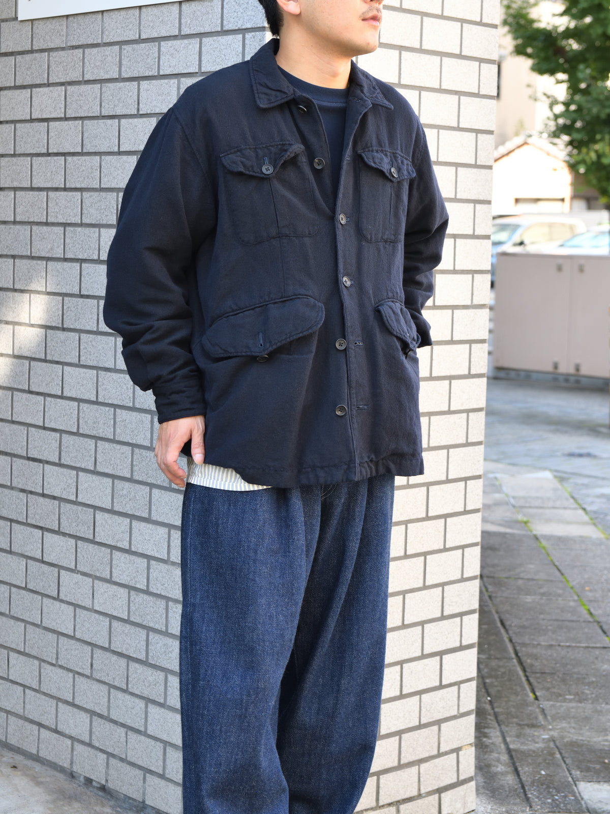 ISSUETHINGS イシューシングス type137 NAVY BLUE 26b/137-wl/c-01 WOOL ウール ブルゾン リネン 26AW 愛知県 名古屋 丸の内 ユニセックス セレクトショップ THIRD PLACE サードプレイス