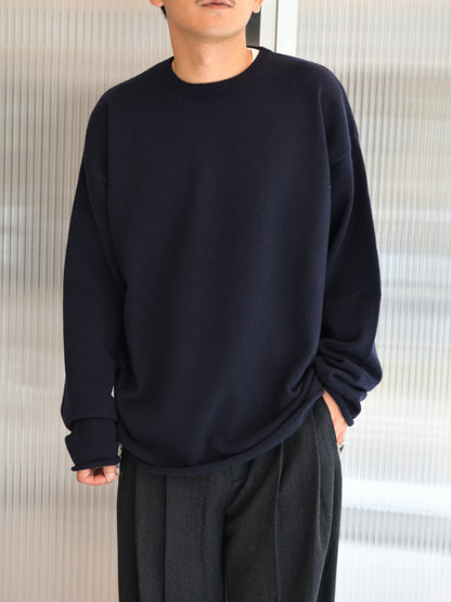 extreme cashmere エクストリームカシミヤ paolo n.493  NAVY ネイビー カシミヤ コットン ユニセックス オランダ 26AW 日本取り扱い 名古屋 丸の内 セレクトショップ THIRD PLACE サードプレイス