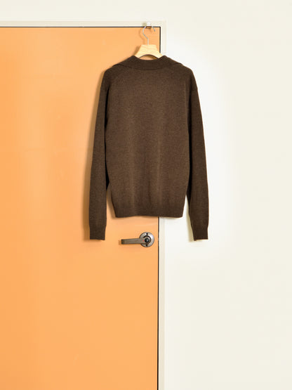 KAYLE ケイル COLLARED V-NECK KNIT BROWN K-2105 ブラウン メリノウール ウール レディース 26FW 日本取り扱い 名古屋 丸の内 セレクトショップ THIRD PLACE サードプレイス