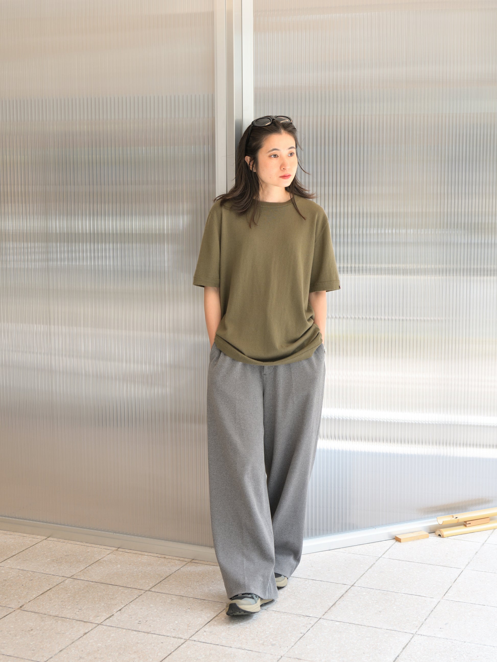 extreme cashmere エクストリームカシミヤ cuba n.268 ARMY アーミー オリーブ カシミヤ コットン ユニセックス オランダ 26SS 日本取り扱い 名古屋 丸の内 セレクトショップ THIRD PLACE サードプレイス