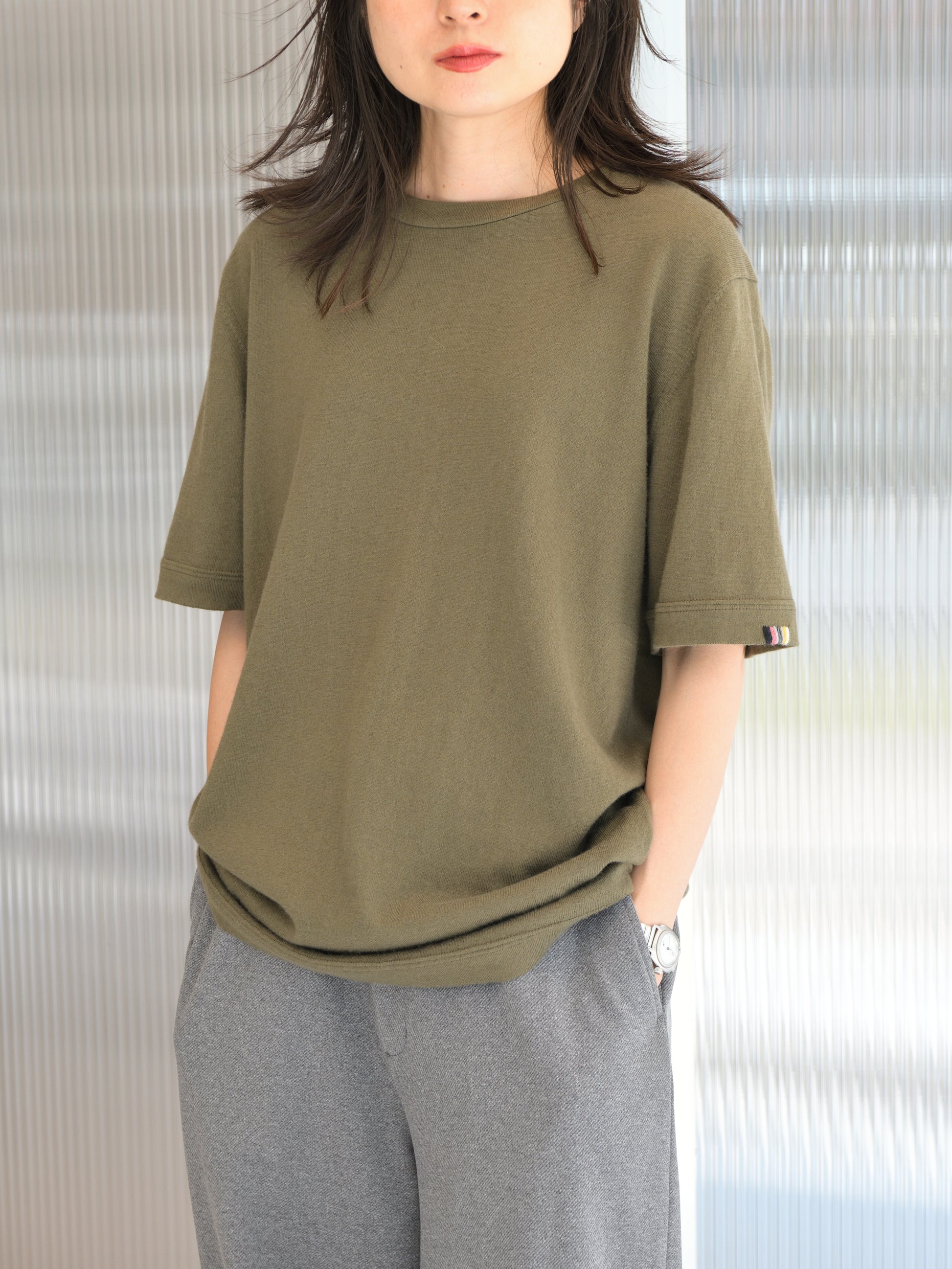 extreme cashmere エクストリームカシミヤ cuba n.268 ARMY アーミー オリーブ カシミヤ コットン ユニセックス オランダ 26SS 日本取り扱い 名古屋 丸の内 セレクトショップ THIRD PLACE サードプレイス