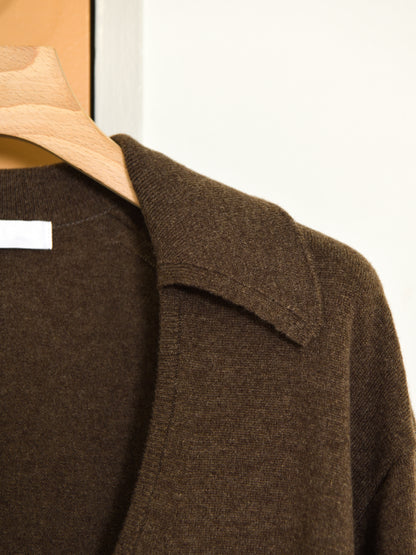 KAYLE ケイル COLLARED V-NECK KNIT BROWN K-2105 ブラウン メリノウール ウール レディース 26FW 日本取り扱い 名古屋 丸の内 セレクトショップ THIRD PLACE サードプレイス