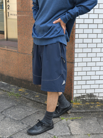 andwander trek short pants 574-6122009 ショーツ ネイビー  定番 日本 名古屋 セレクトショップ THIRD PLACE サードプレイス 名古屋 愛知県 東海 セレクトショップ THIRD PLACE サードプレイス