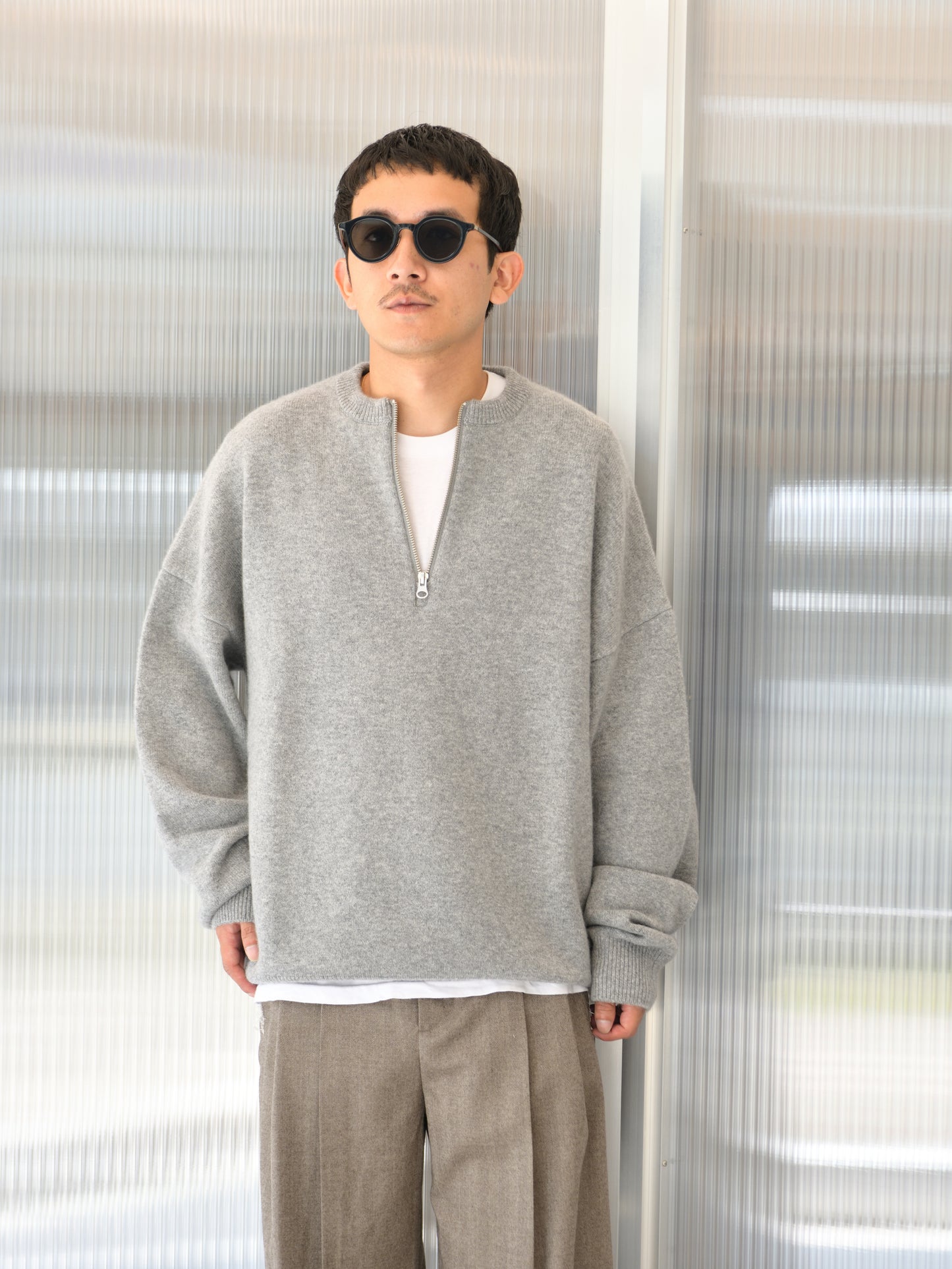 extreme cashmere エクストリームカシミヤ like n.496 GOAT ゴート グレー カシミヤ コットン ユニセックス オランダ 26AW 日本取り扱い 名古屋 丸の内 セレクトショップ THIRD PLACE サードプレイス