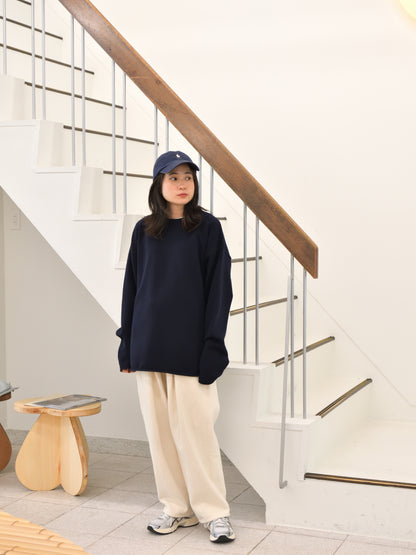 extreme cashmere エクストリームカシミヤ paolo n.493  NAVY ネイビー カシミヤ コットン ユニセックス オランダ 26AW 日本取り扱い 名古屋 丸の内 セレクトショップ THIRD PLACE サードプレイス