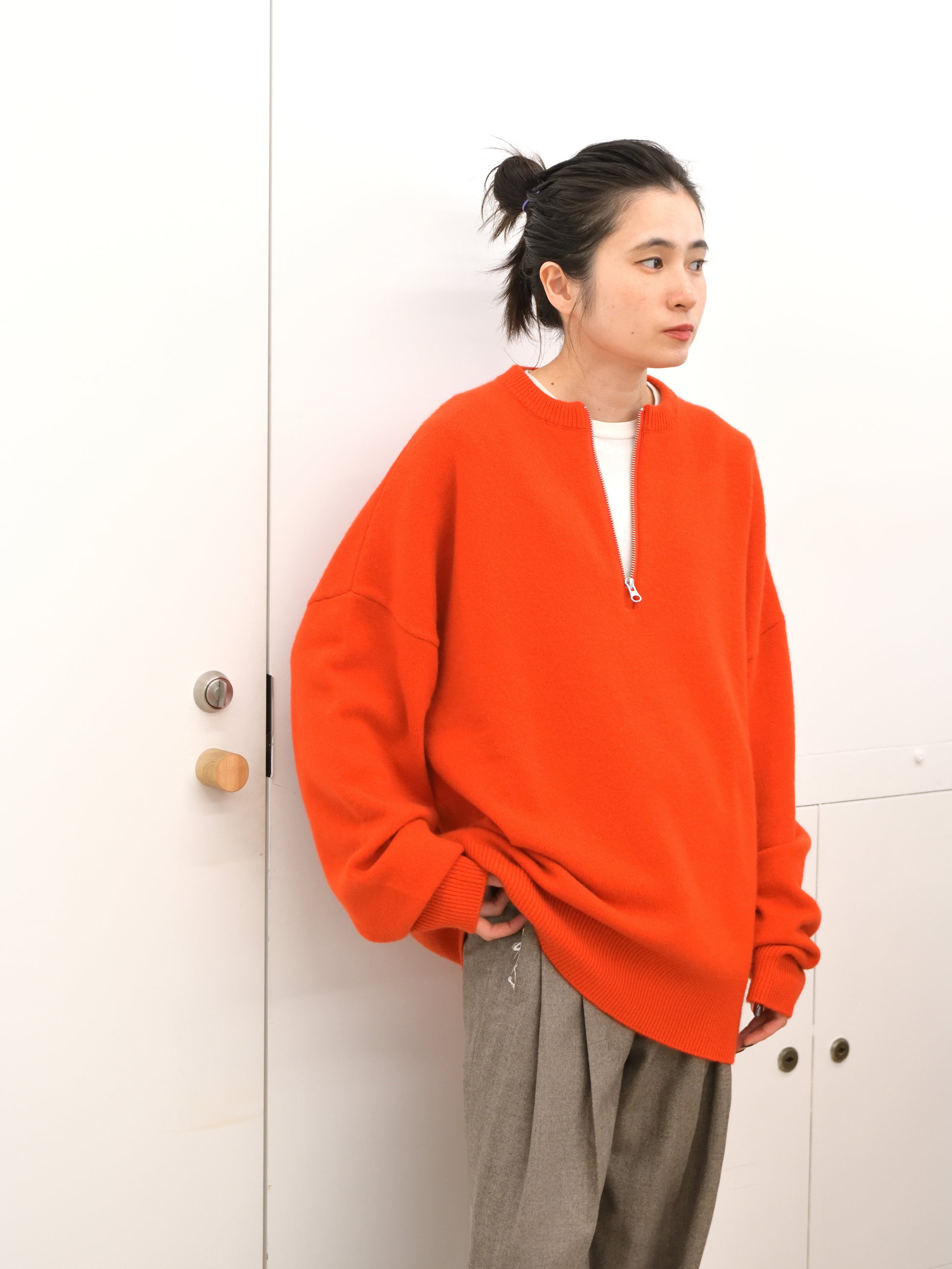 extreme cashmere エクストリームカシミヤ like n.496  TOMATO トマト 朱色 カシミヤ コットン ユニセックス オランダ 26AW 日本取り扱い 名古屋 丸の内 セレクトショップ THIRD PLACE サードプレイス