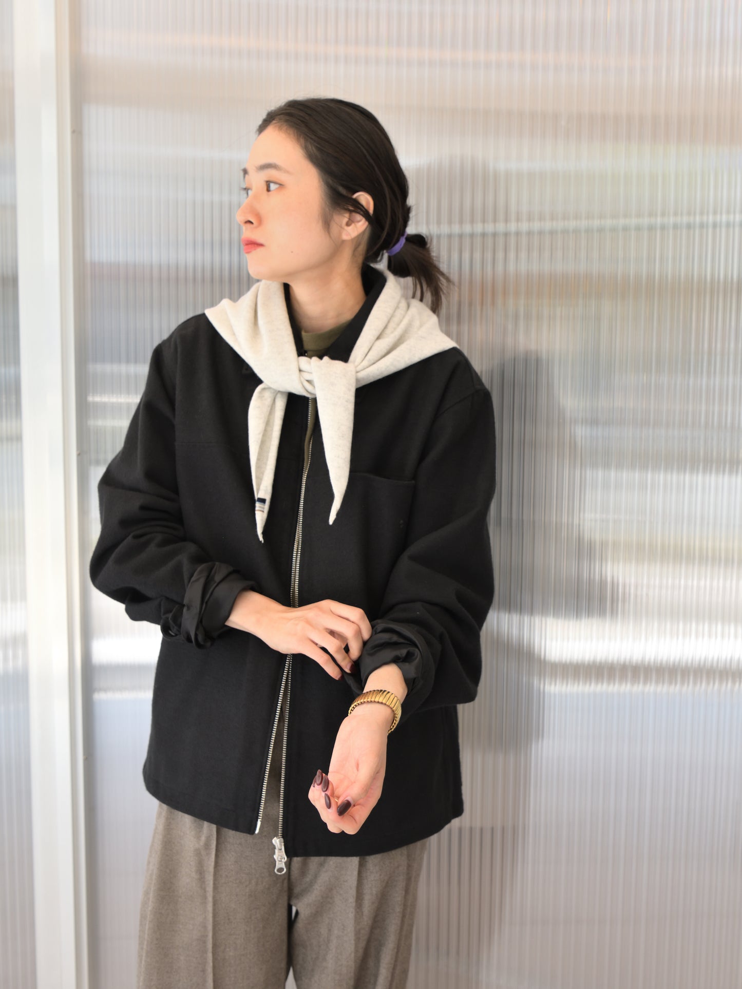 extreme cashmere エクストリームカシミヤ bandana n.35  MINERAL ミネラル カシミヤ コットン ユニセックス オランダ 26AW 日本取り扱い 名古屋 丸の内 セレクトショップ THIRD PLACE サードプレイス