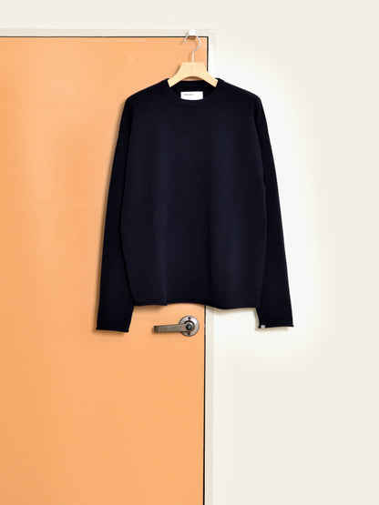 extreme cashmere エクストリームカシミヤ paolo n.493  NAVY ネイビー カシミヤ コットン ユニセックス オランダ 26AW 日本取り扱い 名古屋 丸の内 セレクトショップ THIRD PLACE サードプレイス