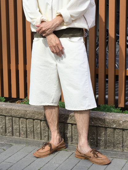 SUNFLOWER サンフラワー NEW BASE SHIRT 5156-1 WIDE TWIST SHORTS ショーツ ホワイト 定番 日本 名古屋 セレクトショップ THIRD PLACE サードプレイス 名古屋 愛知県 東海 セレクトショップ THIRD PLACE サードプレイス