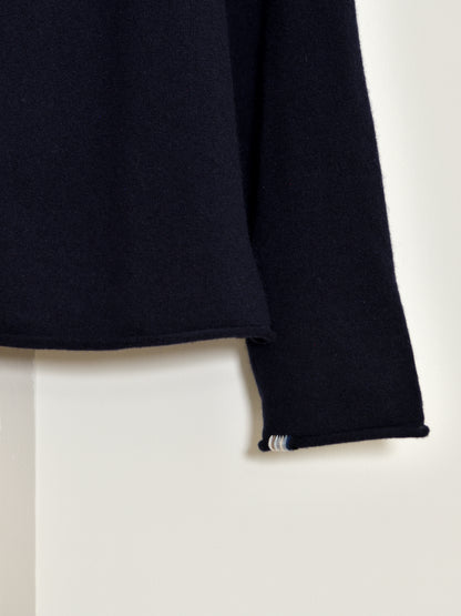 extreme cashmere エクストリームカシミヤ paolo n.493  NAVY ネイビー カシミヤ コットン ユニセックス オランダ 26AW 日本取り扱い 名古屋 丸の内 セレクトショップ THIRD PLACE サードプレイス