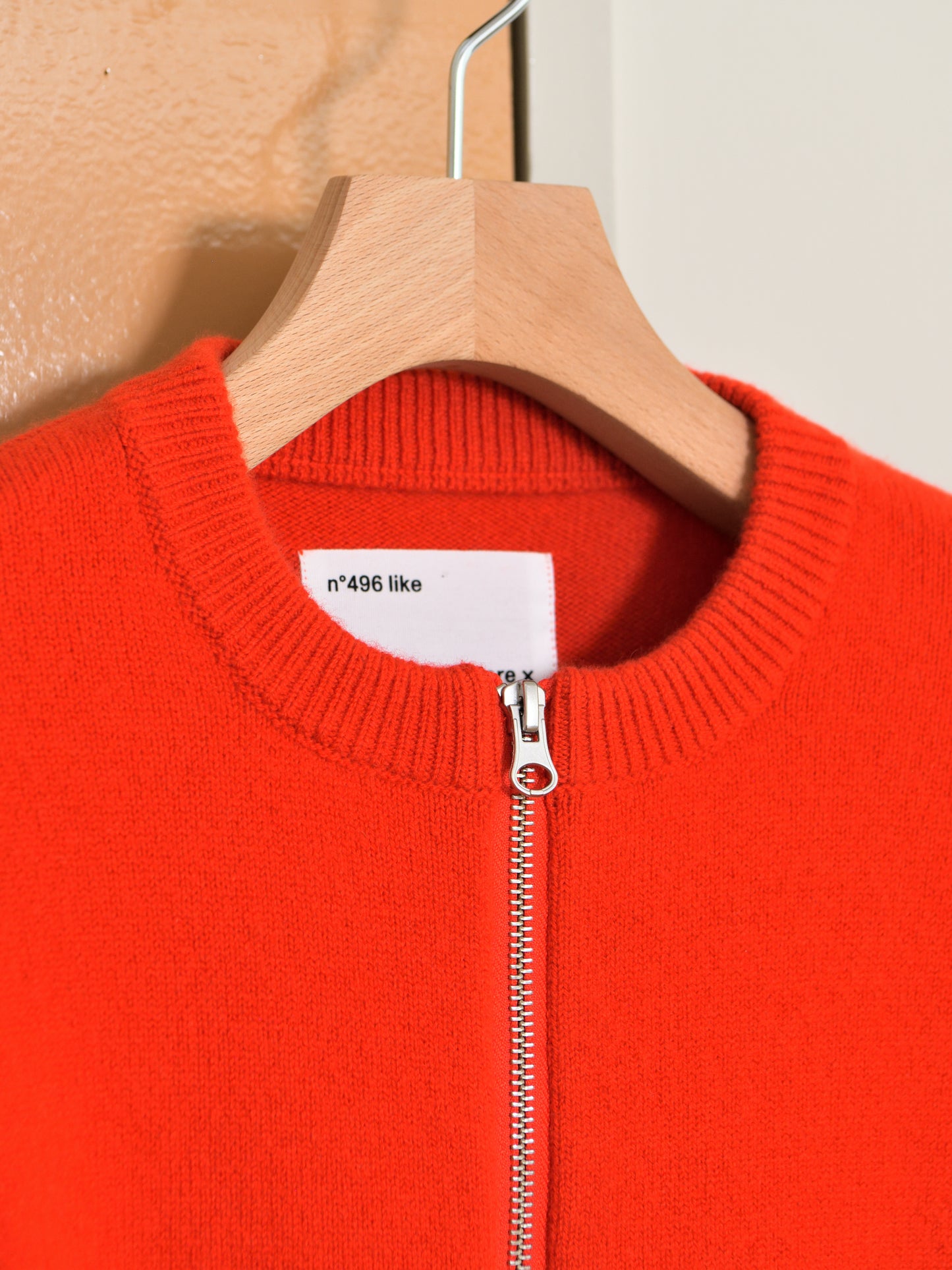 extreme cashmere エクストリームカシミヤ like n.496  TOMATO トマト 朱色 カシミヤ コットン ユニセックス オランダ 26AW 日本取り扱い 名古屋 丸の内 セレクトショップ THIRD PLACE サードプレイス