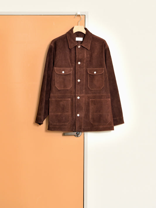 HERILL ヘリル Lambsuede Railroad ChoreJacket 26-011-HL-8090-30 レザージャケット ラムスエード 26AW 愛知県 名古屋 丸の内 セレクトショップ THIRD PLACE サードプレイス