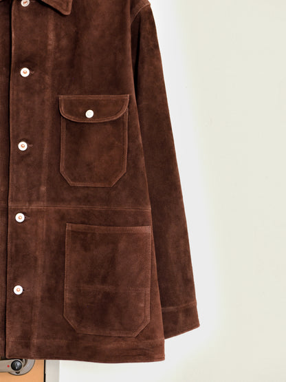 HERILL ヘリル Lambsuede Railroad ChoreJacket 26-011-HL-8090-30 レザージャケット ラムスエード 26AW 愛知県 名古屋 丸の内 セレクトショップ THIRD PLACE サードプレイス