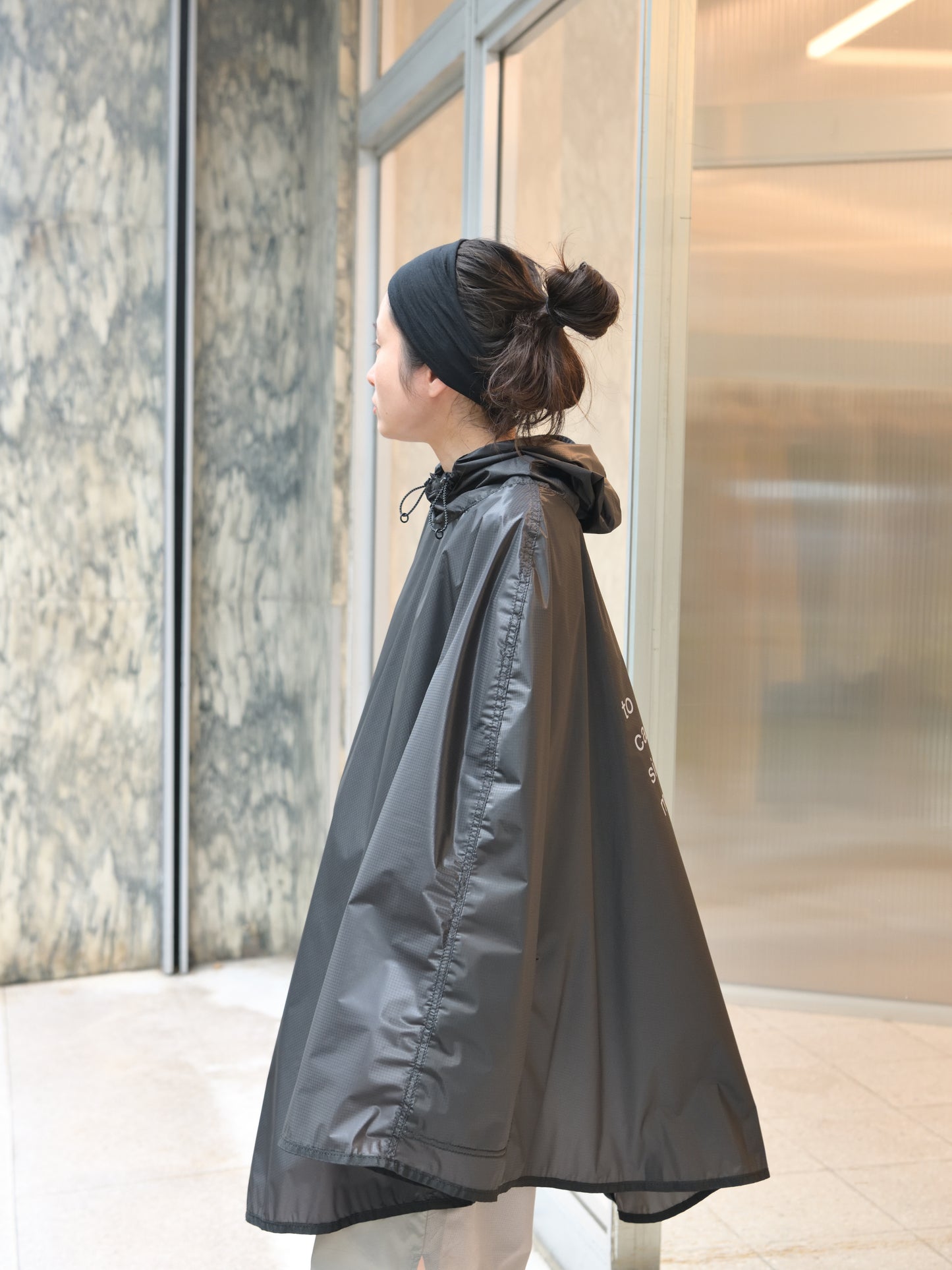 and wander アンドワンダー sil poncho 574-5977217 ポンチョ CORDURA コーデュラ アウトドア 快適 lightberge ライトベージュ 日本 名古屋 セレクトショップ THIRD PLACE サードプレイス 名古屋 愛知県 東海 セレクトショップ THIRD PLACE サードプレイス