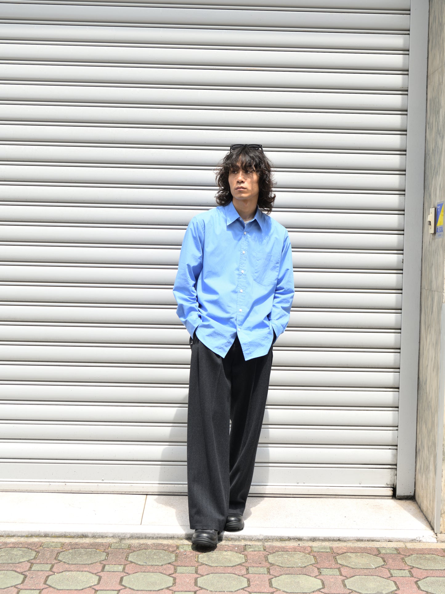 Ernie Palo アーニーパロ Standard Shirt EP12SH01 シャツ サックス SAX ベーシック ユニセックス 26AW 愛知県 名古屋 丸の内 セレクトショップ THIRD PLACE サードプレイス