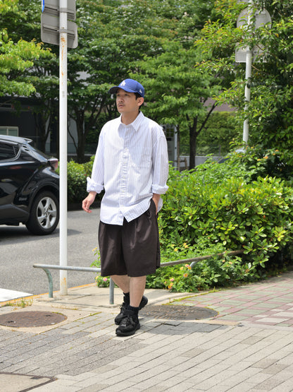 HERILL ヘリル Ripstop Chinoshorts 26-030-HL-8260-10 コットン ショーツ リップストップ 快適 ブラウン 夏 セットアップ 愛知県 名古屋 丸の内 セレクトショップ THIRD PLACE サードプレイス